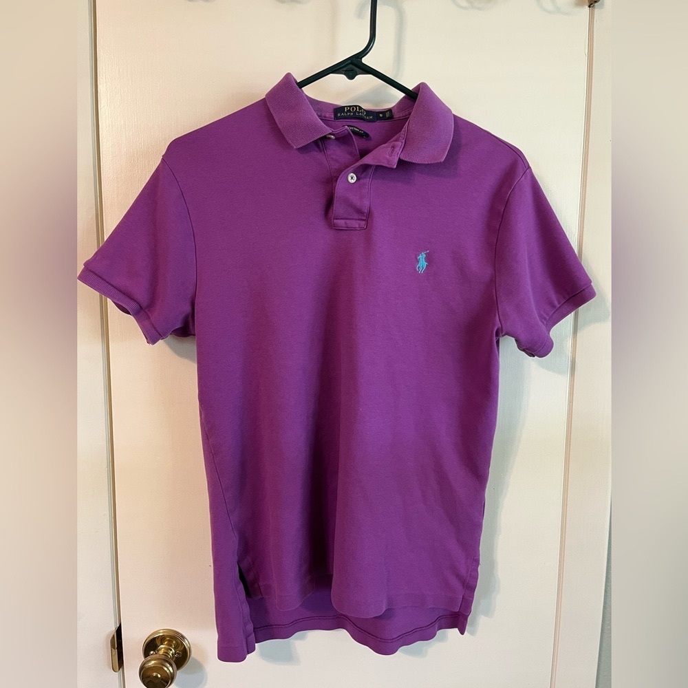 Men’s purple Ralph Lauren short sleeve polo